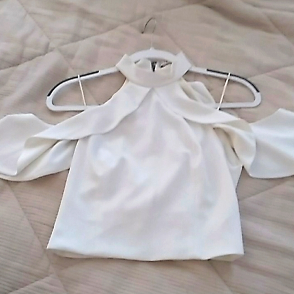 Alice & Olivia Cream Top